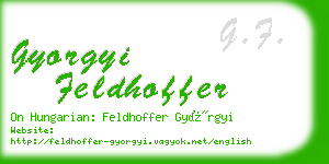 gyorgyi feldhoffer business card